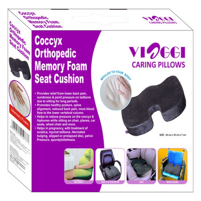 Buy Best Coccyx Orthopedic Memory Foam Seat Cushion Viaggi