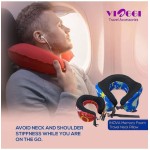 VIAGGI INOVA Memory Foam Travel Neck Pillow -Blue