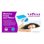 VIAGGI Memory Foam Sleeping Pillow With Cooling Gel - White