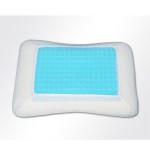 VIAGGI Memory Foam Sleeping Pillow With Cooling Gel - White