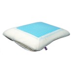 VIAGGI Memory Foam Sleeping Pillow With Cooling Gel - White