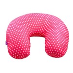 VIAGGI Microbead U Shape Travel Neck Pillow - Minidot Pink