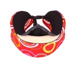 VIAGGI INOVA Memory Foam Travel Neck Pillow - Red