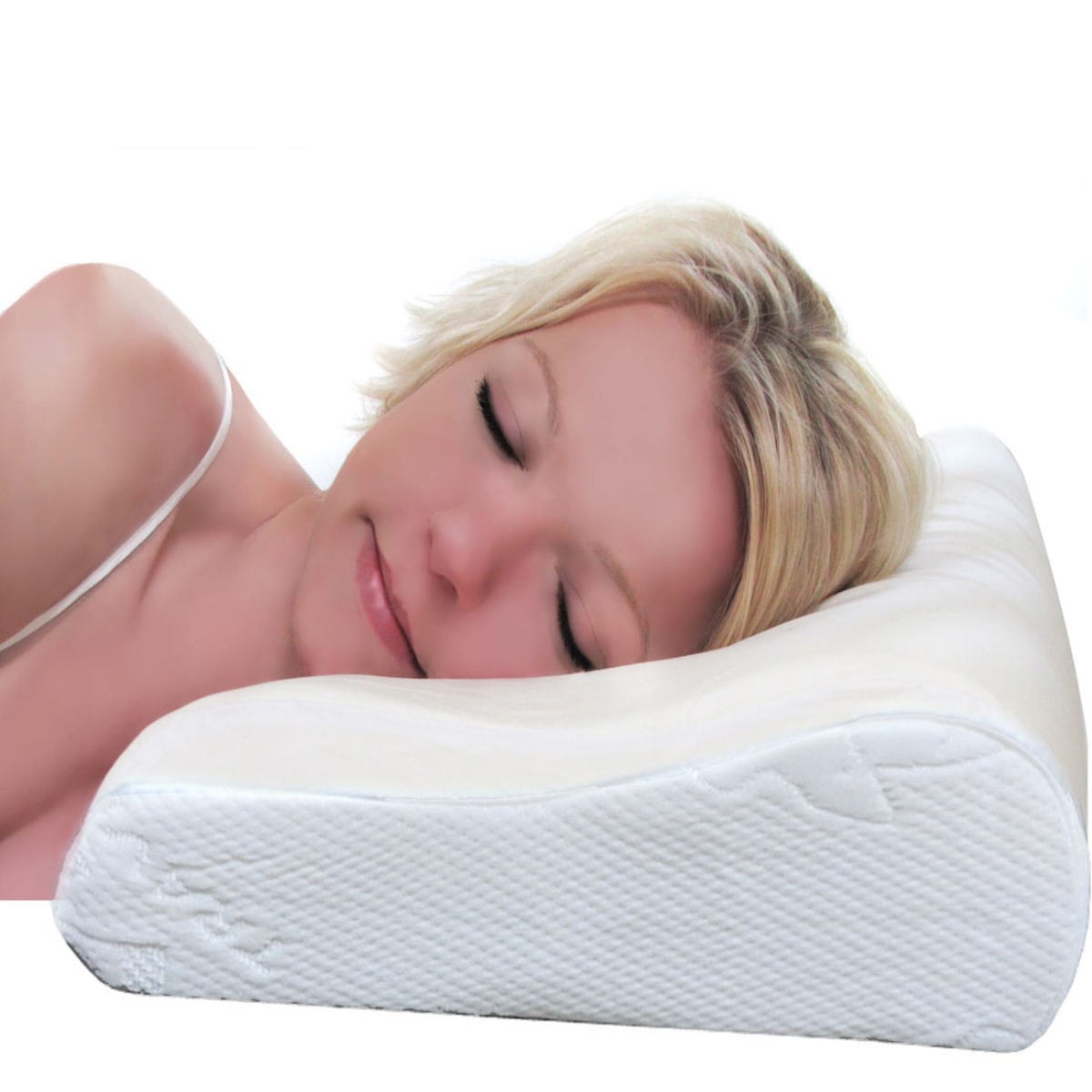 MIGVELA Memory Foam Pillow,Cervical Contour Memory Foam Pillow for Neck Provide sleep and relieve fatigue,Suitable for side lying/back/stomach pillow,With removable pillowcase,washable 