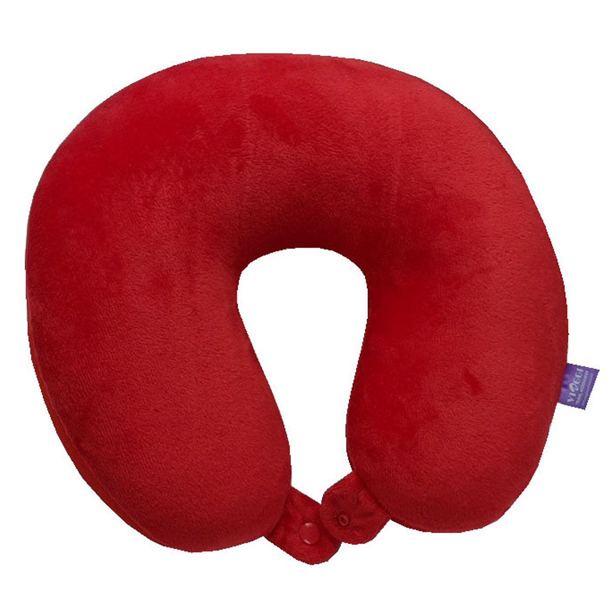 Buy Microbead U Shape Travel Neck Pillow With Fleece Red at